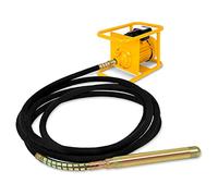 EBERTH Vibrador de hormigón, Vibrador de botella, Compactador de hormigón Eléctrico 3000W, longitud de la manguera 10m, con acero de 60mm de diámetro, asa de transporte, robusto bastidor metálico