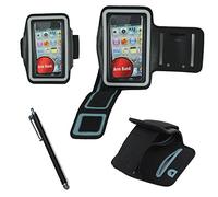 ebestStar - Brazalete Deportivo para iPhone 4, 4S Apple, Funda Carcasa Capa Protectora, Soporte Movil Antigolpes + Lápiz, Negro