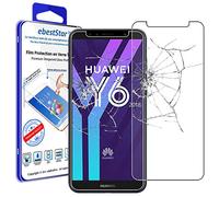 ebestStar - Cristal Templado Compatible con Huawei Y6 2018 Protector de Pantalla, Película Vidrio Protectora Ultrafina, Dureza 9H, Sin-Burbujas [Aparato: 152.4 x 73 x 7.8mm, 5.7'']