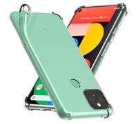 ebestStar - Funda Compatible con Google Pixel 5 Carcasa Gel Silicona, ángulos Reforzados, Ultra Claro Case Cover, Transparente [Pixel 5: 144.7 x 70.4 x 8 mm, 6.0'']