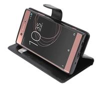ebestStar - Funda Compatible con Sony Xperia XA2 Ultra, XA2 Ultra Dual (2018) Carcasa Cartera Cuero PU, Funda Billetera Ranuras Tarjeta, Función Soporte, Negro [Aparato: 163 x 80 x 9.5mm, 6.0'']