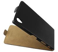 ebestStar - Funda Compatible con Sony Xperia Z5 Premium, Z5 Prime Carcasa Ventana Vista Cover Cuero PU, Funda Libro Billetera, Negro [Aparato: 154.4 x 75.8 x 7.8mm, 5.5'']