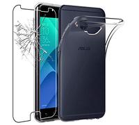 ebestStar - Funda para ASUS Zenfone 4 Selfie Pro ZD552KL, Carcasa Silicona Transparente, Capa Protectora TPU Antigolpes, Slim Ultra Fina, Transparente + Cristal Templado
