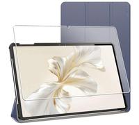 ebestStar - Funda para Honor Pad 9, Carcasa Capa, Slim Case Protectora, Tapa Magnetica Cuero PU, Azul Oscuro + Cristal Templado