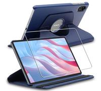 ebestStar - Funda para Honor Pad X9, Carcasa Capa Giratoria, 360 Protectora, Cuero PU Soporte, Azul Oscuro + Cristal Templado