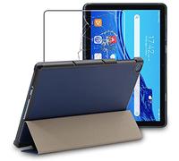 ebestStar - Funda para Huawei MatePad T 10, T 10S, Carcasa Capa, Slim Case Protectora, Tapa Magnetica Cuero PU, Azul Oscuro + Cristal Templado