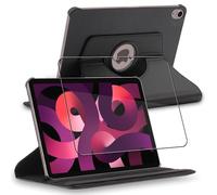 ebestStar - Funda para iPad 10.9 (2022) Apple, Carcasa Capa Giratoria, 360 Protectora, Cuero PU Soporte, Negro + Cristal Templado