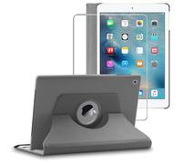 ebestStar - Funda para iPad 2018 9.7 2017, Air 1 2013 Apple, Carcasa Capa Giratoria, 360 Protectora, Cuero PU Soporte, Gris + Cristal Templado