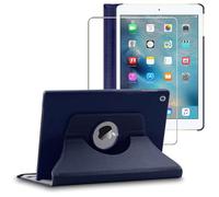 ebestStar - Funda para iPad 2018 9.7 2017, Air 1 2013 Apple, Carcasa Capa Giratoria, 360 Protectora, Cuero PU Soporte, Azul Oscuro + Cristal Templado
