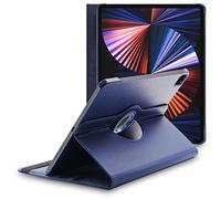 ebestStar - Funda para iPad Pro 12.9 M1 2021, 2020 Apple, Carcasa Capa Giratoria, 360 Protectora, Cuero PU Soporte, Azul Oscuro