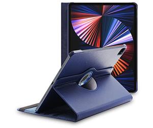 ebestStar - Funda para iPad Pro 12.9 M1 2021, 2020 Apple, Carcasa Capa Giratoria, 360 Protectora, Cuero PU Soporte, Azul Oscuro