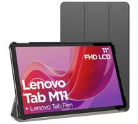 ebestStar - Funda para Lenovo Tab M11, Carcasa Capa, Slim Case Protectora, Tapa Magnetica Cuero PU, Negro