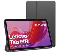ebestStar - Funda para Lenovo Tab M11, Carcasa Silicona, Capa Slim Case Protectora, Tapa Magnetica, Negro