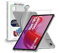 ebestStar - Funda para Lenovo Tab M11, Carcasa Silicona Transparente, Capa Protectora TPU Antigolpes, Bordes Reforzados, Transparente + Cristal Templado