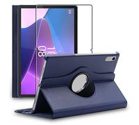 ebestStar - Funda para Lenovo Tab P11 Gen2, Carcasa Capa Giratoria, 360 Protectora, Cuero PU Soporte, Azul Oscuro + Cristal Templado