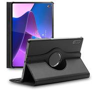 ebestStar - Funda para Lenovo Tab P12 Pro, Carcasa Capa Giratoria, 360 Protectora, Cuero PU Soporte, Negro