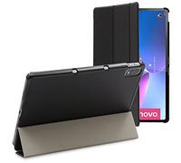 ebestStar - Funda para Lenovo Tab P12 Pro, Carcasa Capa, Slim Case Protectora, Tapa Magnetica Cuero PU, Negro