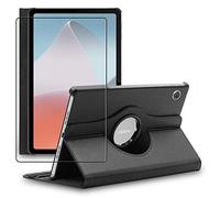 ebestStar - Funda para OPPO Pad Air, Carcasa Capa Giratoria, 360 Protectora, Cuero PU Soporte, Negro + Cristal Templado