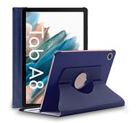 ebestStar - Funda para Samsung Galaxy Tab A8 10.5 (2021) SM-X200 X205, Carcasa Capa Giratoria, 360 Protectora, Cuero PU Soporte, Azul Oscuro