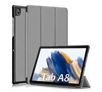 ebestStar - Funda para Samsung Galaxy Tab A8 10.5 (2021) SM-X200 X205, Carcasa Capa, Slim Case Protectora, Tapa Magnetica Cuero PU, Gris