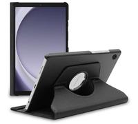 ebestStar - Funda para Samsung Galaxy Tab A9 8.7 (2023) SM-X110, Carcasa Capa Giratoria, 360 Protectora, Cuero PU Soporte, Negro