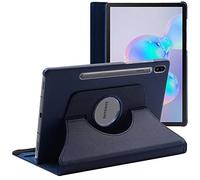 ebestStar - Funda para Samsung Galaxy Tab S6 10.5 T860/T865, Carcasa Capa Giratoria, 360 Protectora, Cuero PU Soporte, Azul Oscuro
