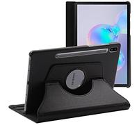 ebestStar - Funda para Samsung Galaxy Tab S6 10.5 T860/T865, Carcasa Capa Giratoria, 360 Protectora, Cuero PU Soporte, Negro