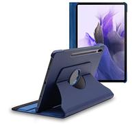 ebestStar - Funda para Samsung Galaxy Tab S7 FE T730, 5G T736B, Carcasa Capa Giratoria, 360 Protectora, Cuero PU Soporte, Azul Oscuro