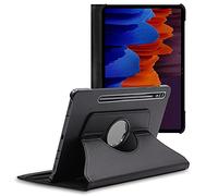 ebestStar - Funda para Samsung Galaxy Tab S7+ SM-T970, Carcasa Capa Giratoria, 360 Protectora, Cuero PU Soporte, Negro