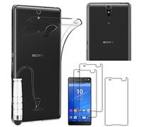ebestStar - Funda para Sony Xperia C5 Ultra, C5 Ultra Dual E5533, Carcasa Silicona Transparente, Capa Protectora TPU Antigolpes, Slim Ultra Fina + Mini Lápiz +3 Peliculas, Transparente