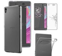 ebestStar - Funda para Sony Xperia XA Ultra, XA Ultra Dual, Carcasa Silicona Transparente, Capa Protectora TPU Antigolpes, Slim Ultra Fina, Transparente + Cristal Templado