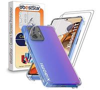 ebestStar - Funda para Xiaomi 11T, 11T Pro, Carcasa Silicona Transparente, Capa Protectora TPU Antigolpes, Bordes Reforzados, Transparente + Cristal Templado x2