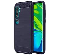 ebestStar - Funda para Xiaomi Mi Note 10, Mi Note 10 Pro, Carcasa Capa Protectora Carbono TPU, Antigolpes, Azul Oscuro