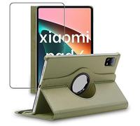 ebestStar - Funda para Xiaomi Pad 6, Pad 6 Pro, Carcasa Capa Giratoria, 360 Protectora, Cuero PU Soporte, Dorado + Cristal Templado