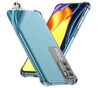 ebestStar - Funda para Xiaomi Poco M3 Pro 5G, Redmi Note 10 5G, Carcasa Silicona Transparente, Capa Protectora TPU Antigolpes, Bordes Reforzados, Transparente