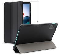 ebestStar - Funda para Xiaomi Redmi Pad, Carcasa Capa, Slim Case Protectora, Tapa Magnetica Cuero PU, Negro + Cristal Templado
