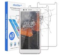 ebestStar - [Lote x3 Cristal Templado Compatible con Nokia Nokia 3.1 (2018) Protector de Pantalla, Película Vidrio Dureza 9H, Sin-Burbujas [Aparato: 146.25 x68.65 x8.7mm, 5.2'']