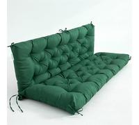 EBETA Cojín para Banco de jardín Cojín de Asiento y Respaldo para Banco de Exterior Cojín Acolchado para Columpio de jardín (Verde, 120 x 50 x 50 cm)