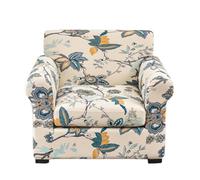 EBETA Funda de sofá con 1 Funda de cojín, Elásticas Protector para Sofás, Cubiertas de sofá (Amapola, 1 Plaza)