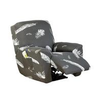 EBETA Fundas para sillones de 4 Piezas Funda elástica para sillones de Relax, Capuchas para sillón, Elástico Funda para sillón reclinable (Pluma)