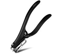 EBEWANLI Cortaúñas de mango largo para personas mayores, uñas gruesas, cortaúñas giratorio de 360 grados para hombres y mujeres, cortador de uñas en ángulo de acero inoxidable resistente y afilado