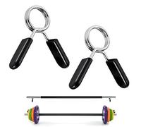 EBHO 2 Piezas 28mm Barbell Barbells,Abrazaderas De Resorte Barbell,Abrazaderas De Resorte Abs,para Levantamiento De Pesas,Entrenamiento De Fuerza,La Fijación De Mancuernas Cortas