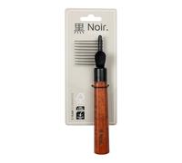 Ebi Noir Japandi - Peine de desfieltro (18 x 4,5 x 2,5 cm)