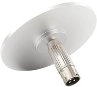 EBIEFLY Adaptador de base de succión grande 3 conectores XLR para máquina de vacío Vac-U-Lock, conector de aire, accesorios (plateado grande), FLYB188SL