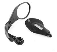 Ebike Handiness Firmeza Ajustable Plegable Espejo de Acero Inoxidable Ciclismo Manillar Espejo de Seguridad Lateral para MTB Road Bike City Bike (MR081L)