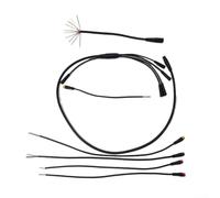 Ebike Integration Line Cable conector para bicicleta eléctrica 1 a 5 sistema con pantalla de faros de 10 pines acelerador y arnés de cables de freno, color negro