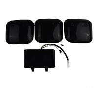 Ebike - Pantalla LCD para bicicletas eléctricas de 48 V - 72 V - Velocímetro de línea de fase con interfaz de 6 pines, lectura máxima de 99 km/h, montaje de medidor digital negro (con parabrisas)