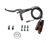 Ebike Power Off Juego de frenos de freno de disco hidráulico, doble pistón, plegable eléctrico para kit de freno de bicicleta, juego de pinzas compatible con MT600, cable de sensor de 2 pines