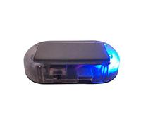 EBILUN Luz LED para Alarma de automóvil, Sistema de Advertencia de Seguridad Solar Antirrobo Flash Parpadeante Lámpara Azul