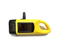EBILUN Manivela solar recargable LED camping linterna de emergencia antorcha portátil linterna LED mosquetón energía recargable linterna para acampar escalada senderismo camping Amarillo